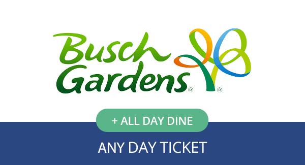Busch Gardens Tampa Bay Any Day Ticket + All-Day Dine